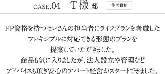 住居併用の実例
